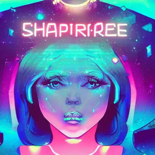 Prompt: shaphire gem, epic retrowave art, trending on art station