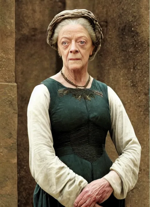 Prompt: maggie smith in game of thrones, bouguereau