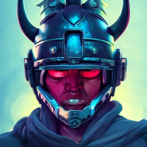 Image similar to cyberpunk viking helmet mask warrior goddess robot ninja fantasy, art gta 5 cover, official fanart behance hd artstation by jesper ejsing, by rhads, makoto shinkai and lois van baarle, ilya kuvshinov, ossdraws