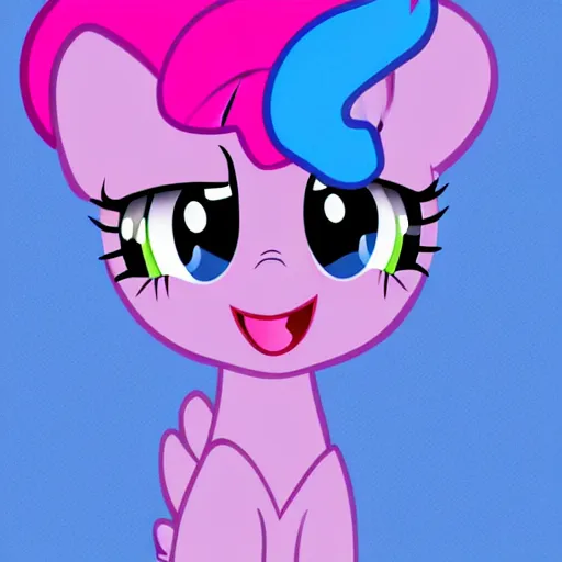 Image similar to Pinkie Pie, drawn by professional brony artist, show-accurate, vector graphics