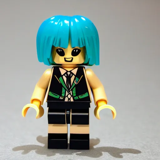 Image similar to hatsune miku lego figure