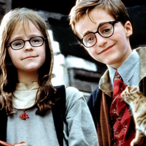 Prompt: Kitten Potter and the Philosopher's Stone,