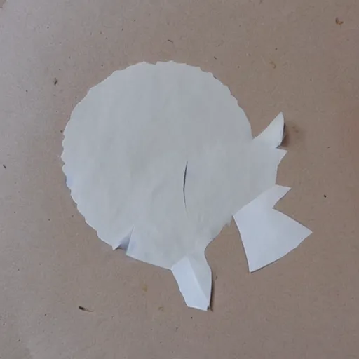 Prompt: paper burning from the center, making a shape of a fox