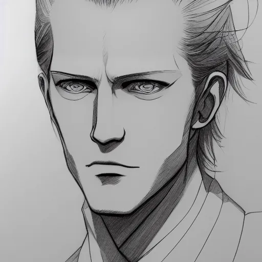 Prompt: Sketch of johan liebert by Naoki Urasawa Hyperdetailed , trending on artstation , CGSociety