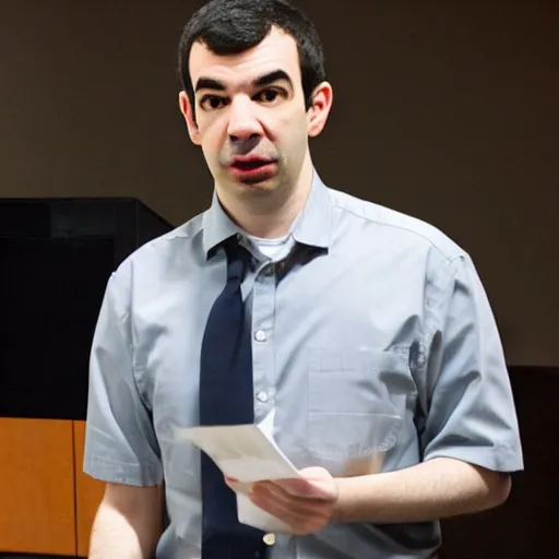 Image similar to Nathan Fielder working for the CIA
