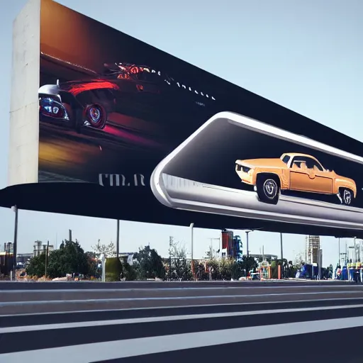 Prompt: car race sci-fi wall structure on the coronation of napoleon painting and digital billboard in the middle, unreal engine 5, keyshot, octane, artstation trending, ultra high detail, ultra realistic, cinematic, 8k, 16k, in style of zaha hadid, in plastic, dark, tilt shift,