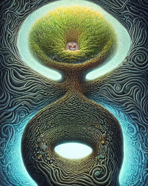 Image similar to the oracle of trees by naoto hattori, masterpiece