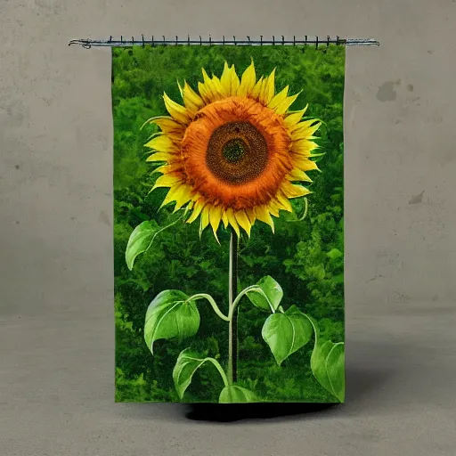 Prompt: plants! vs zombies sunflower!! as a tobacco!! salesman cory arcangel