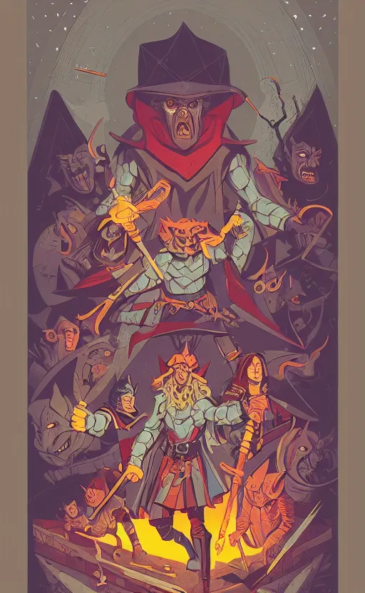 Image similar to powerful wizard, dungeons and dragons by simon kennedy, studio muti