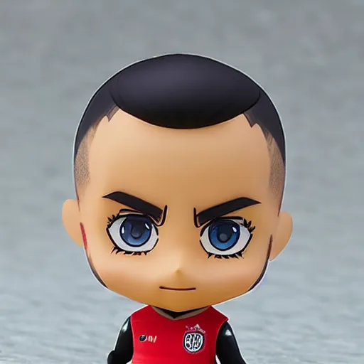 Image similar to arturo vidal as an anime nendoroid of, detailed product photo