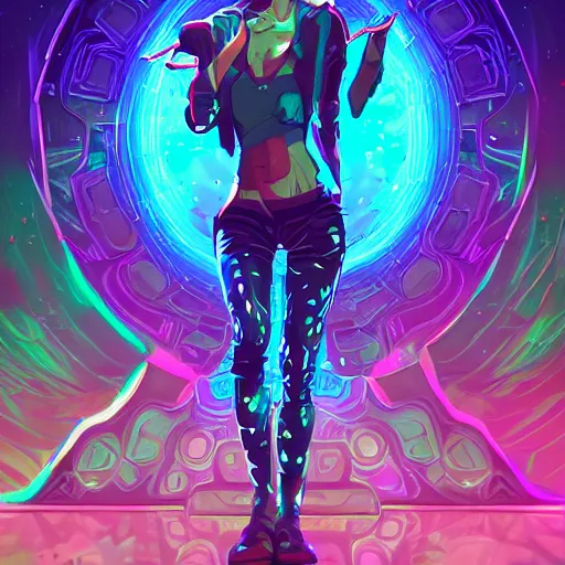 Image similar to skill magic geek inside matrix deepdream radiating a glowing aura stuff loot legends stylized digital illustration video game icon artstation lois van baarle, ilya kuvshinov, rossdraws,