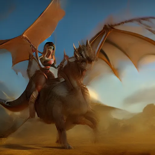 Image similar to female warrior riding a dragon, riding to heaven, with army of a 1000 dragons behind it. cinematic unreal engine, 8K , live action.