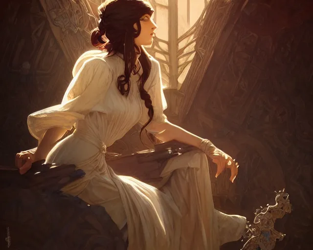 Image similar to photography of ben shahn, deep focus, d & d, fantasy, intricate, elegant, highly detailed, digital painting, artstation, concept art, matte, sharp focus, illustration, hearthstone, art by artgerm and greg rutkowski and alphonse mucha