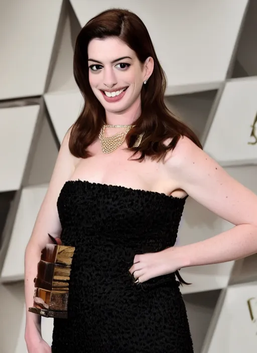 Image similar to overweight anne hathaway