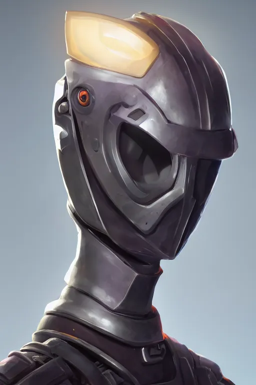 Image similar to epic mask helmet robot ninja portrait stylized as fornite style game design fanart by concept artist gervasio canda, behance hd by jesper ejsing, by rhads, makoto shinkai and lois van baarle, ilya kuvshinov, rossdraws global illumination radiating a glowing aura global illumination ray tracing hdr render in unreal engine 5