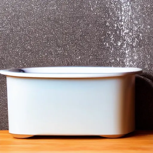 Image similar to toaster on the bath, sad, alcohol nearby, picture with message, depression, dark climate