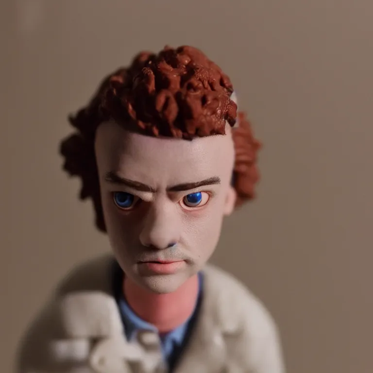 Prompt: a cinematic film still of a claymation stop motion film stranger things, portrait, shallow depth of field, 8 0 mm, f 1. 8