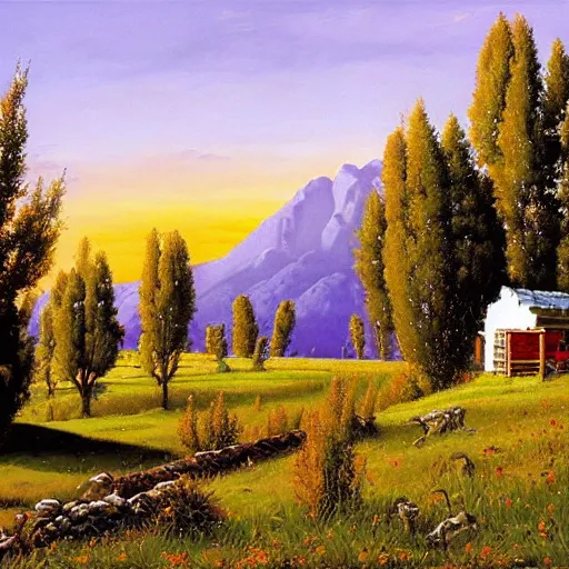 Prompt: western bliss, by guido borelli da caluso.