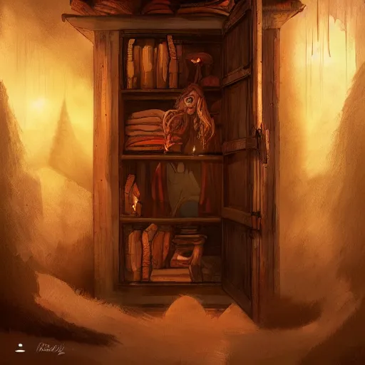 Image similar to the closet to narnia, dynamic lighting, fantasy concept art, trending on art station, stunning visuals, creative, cinematic, ultra detailed