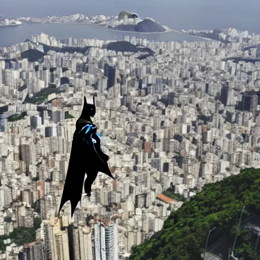 Prompt: batman in rio de janeiro