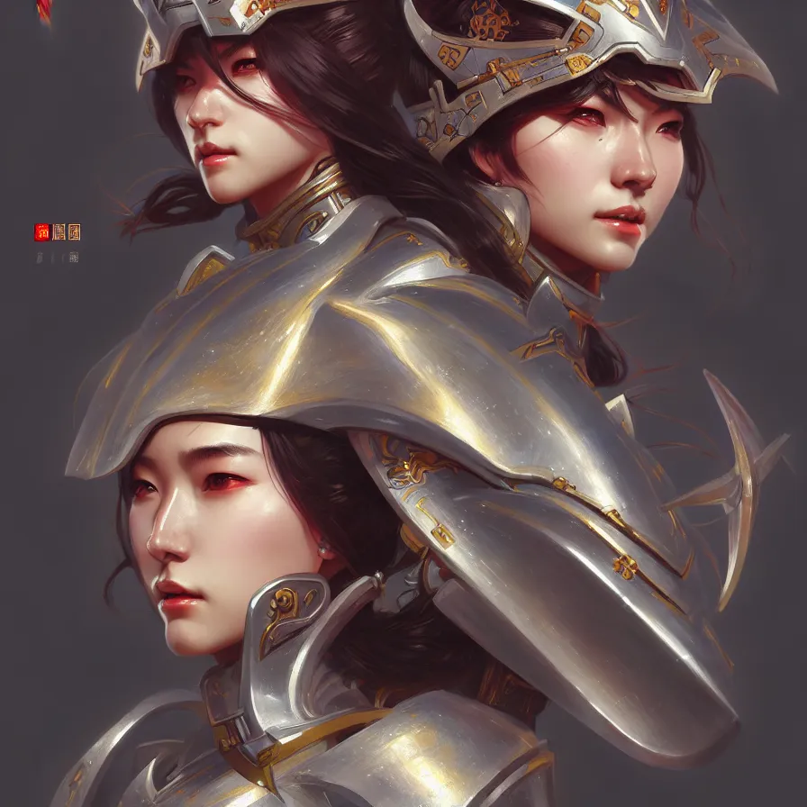 Image similar to portrait hero action pose of futuristic female knights of zodiac, chinese dragon concept art, d & d, highly detailed, digital painting, artstation, sharp focus, illustration, art by tan zi and ayanamikodon and alphonse mucha and wlop