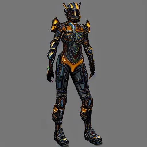 Prompt: bast cyberpunk armor