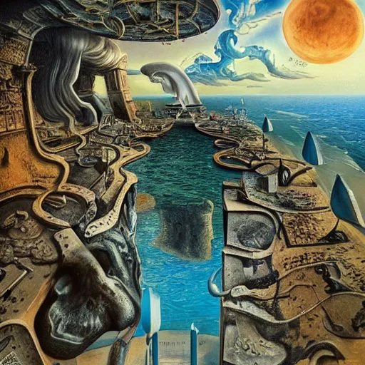 Prompt: amazing detailed lucid surreal dream by dali and yanko