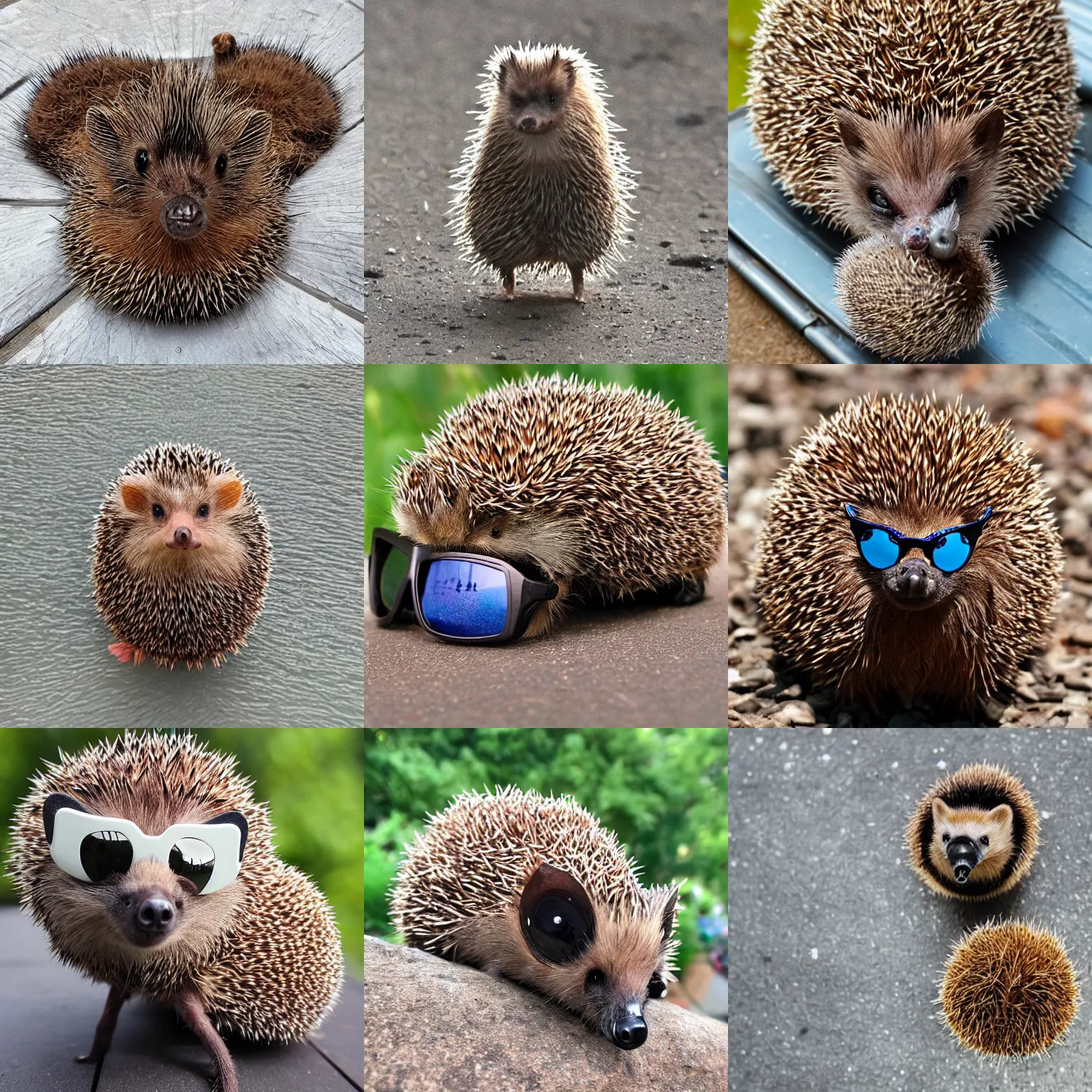 Prompt: 🦔🕶📸