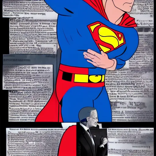 Image similar to joe biden as superman