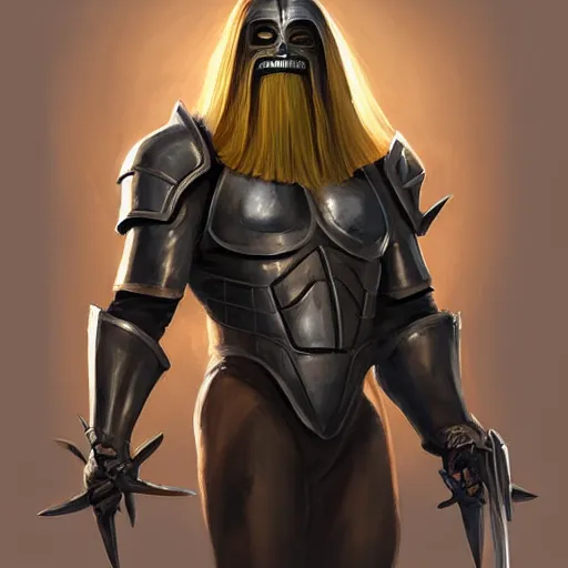 Image similar to greg manchess portrait painting of armored cousin itt from addams family as overwatch character, medium shot, asymmetrical, profile picture, organic painting, sunny day, matte painting, bold shapes, hard edges, street art, trending on artstation, by huang guangjian and gil elvgren and brom