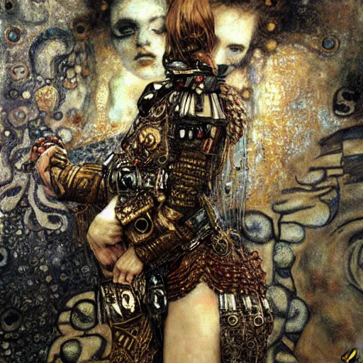 Image similar to depraved goddess soldier, intricate detail, klimt, royo, royo, whealan,