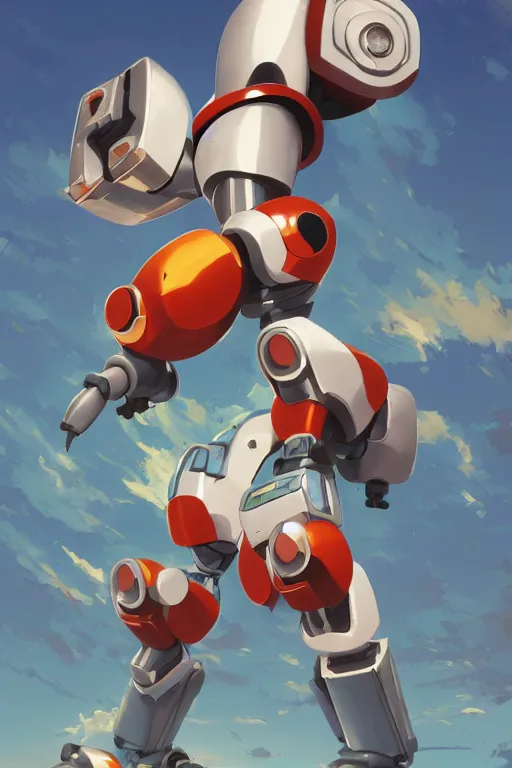 Image similar to metabots medabots medarotto medarot robot minimalist comics, behance hd by jesper ejsing, by rhads, makoto shinkai and lois van baarle, ilya kuvshinov, rossdraws global illumination ray tracing hdr radiating a glowing aura