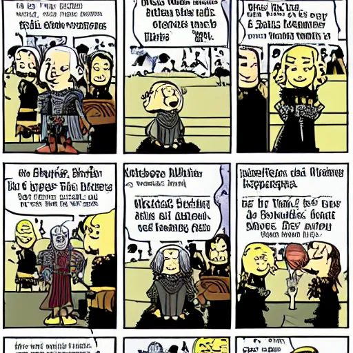 Image similar to Game of Thrones by Charles Schultz
