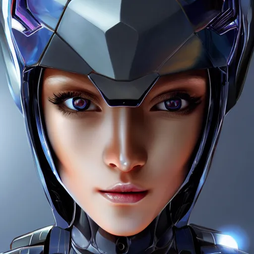 Prompt: heroine, beautiful, female mecha, ultra detailed, digital art, 8 k, hd, character, realistic, straight face portrait, 3 d, hyper realistic