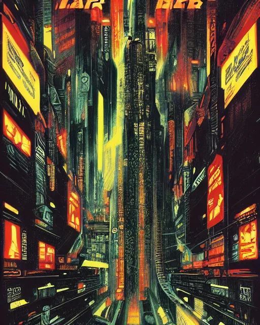 Image similar to blade runner by john alvin, movie poster, hyper detailed