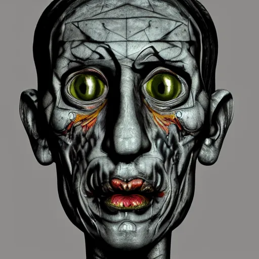 Prompt: intricate five frakenstein by pablo picasso, oil on canvas, hdr, high detail, photo realistic, hyperrealism, matte finish, high contrast, 3 d depth, centered, masterpiece, vivid and vibrant colors, enhanced light effect, enhanced eye detail, artstationhd