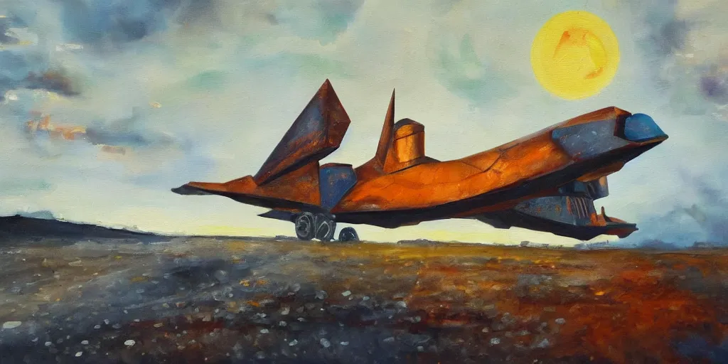 Prompt: an oil painting of a medieval spaceship by Linda Bergkvist, extremely beautiful, f/1.4