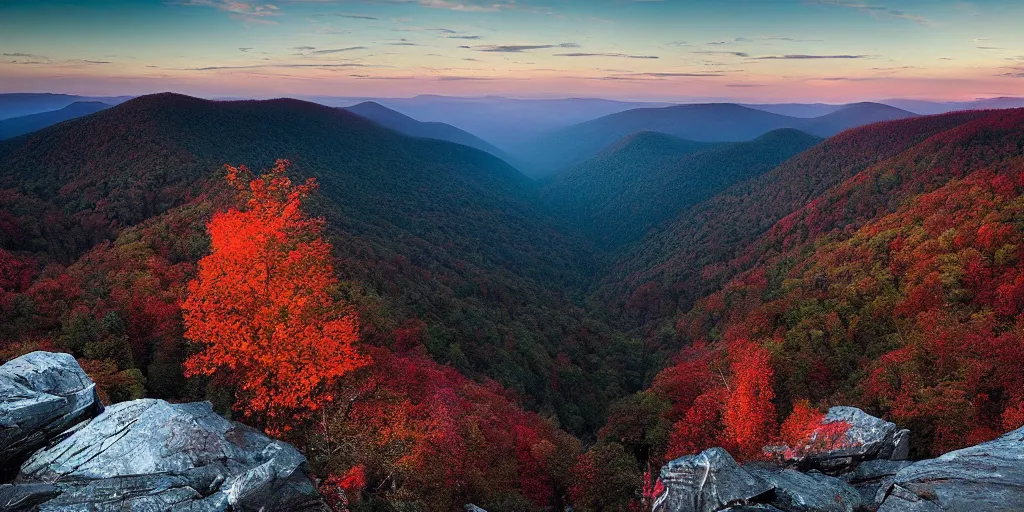 Image similar to stunning eastern appalachian mountains at twilight by andreas franke