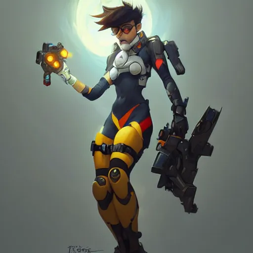 Apgar Arts - Overwatch, concept art Tracer