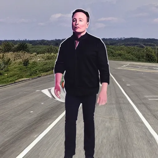 Prompt: Elon Musk, he has a beetroot head, super realistic photo