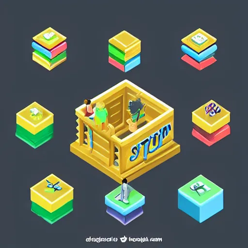 Image similar to isometric tokens