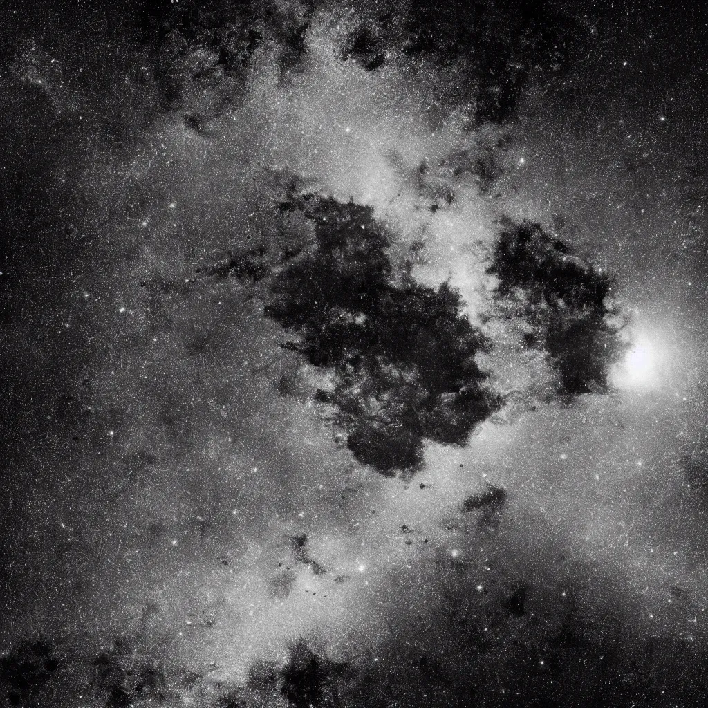 Prompt: space, dark, void of space, stars, crisp focus, ((((NASA photography)))), (((((((monochrome))))))), octane render, 8k