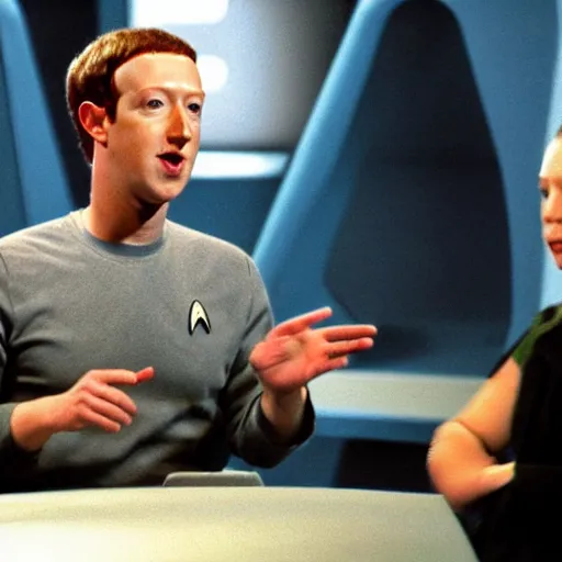 Prompt: mark zuckerberg as data in star trek