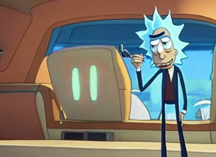 Prompt: film still of rick sanchez in the new pixar scifi movie 4 k,,,,,,,,,,,,,,,,,,,,,,,,,,,,,,,,,,,,,,,,,,,,,,,, rick and morty
