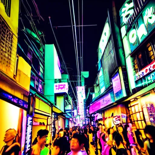 Prompt: a cyber punk tokyo, neon lights, reflective, glow, futuristic