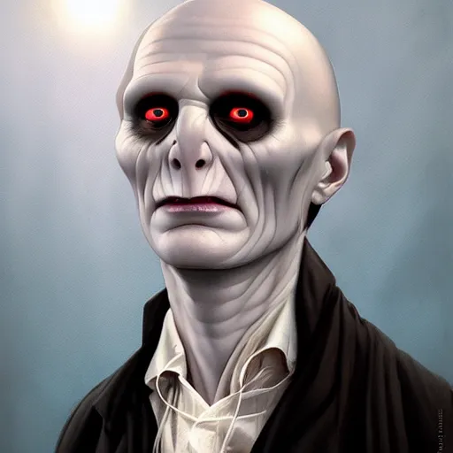 Image similar to lofi portait of the dark lord voldemort, Pixar style, by Tristan Eaton Stanley Artgerm and Tom Bagshaw.