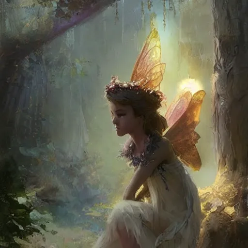 Prompt: a very cute faerie queen, epic fantasy style art by Craig Mullins, fantasy epic digital art, epic fantasy card game art by Greg Rutkowski