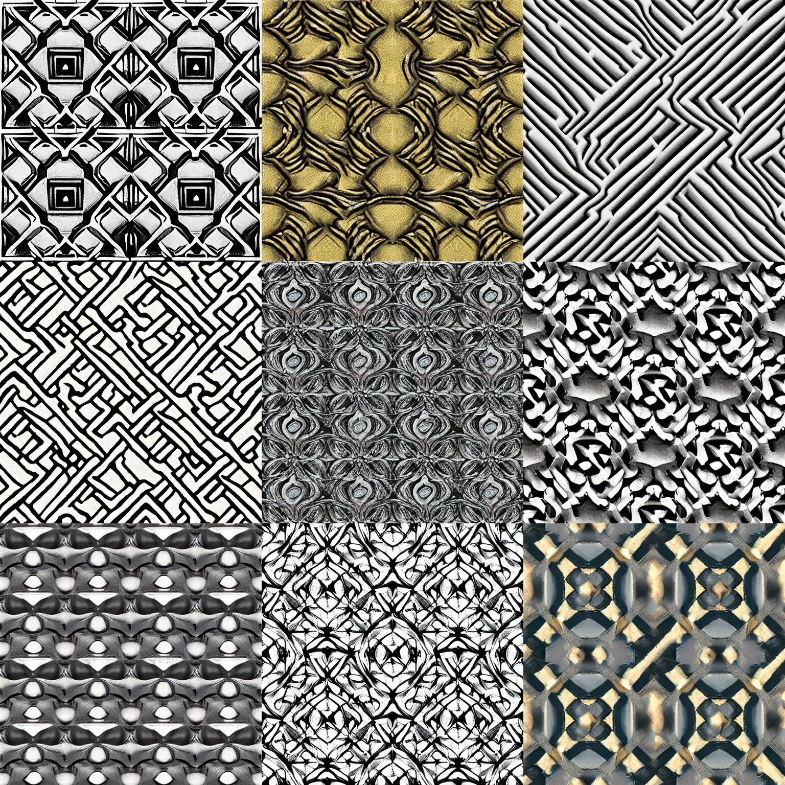Prompt: seamless texture by Mc Escher