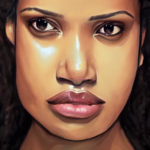 Prompt: gugu mbatha - raw, face, beauty, photorealistic, artstation