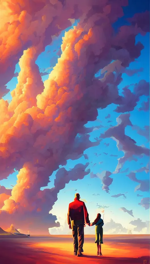 Image similar to the end of the world, by rhads